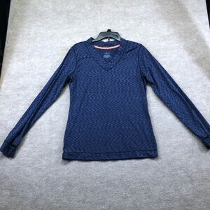 Cuddl Duds V Neck Flex Fit Long Sleeve Size Large